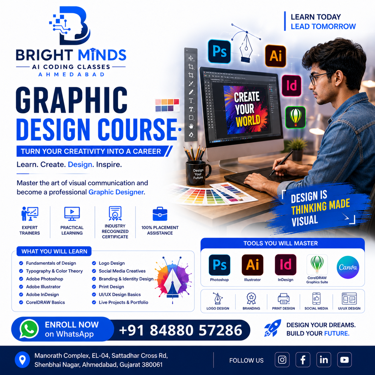 Graphic Design Course Bright Minds Ahmedabad